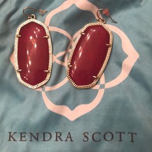 Kendra Scott earrings -maroon Danielle style